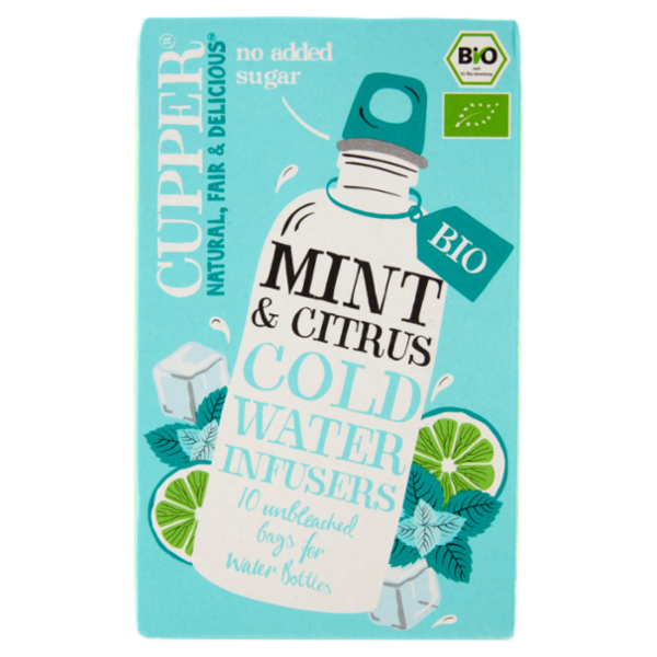 CUPPER Infuso a freddo Biologico di Menta e Limone 10 bustine