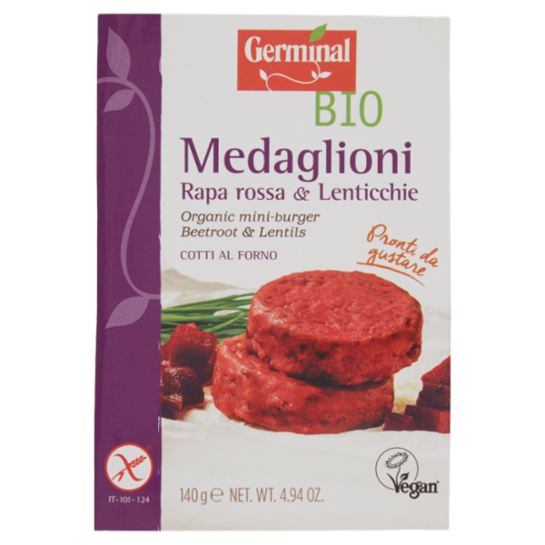 Germinal Bio Medaglioni Rapa rossa & Lenticchie 2 x 70 g