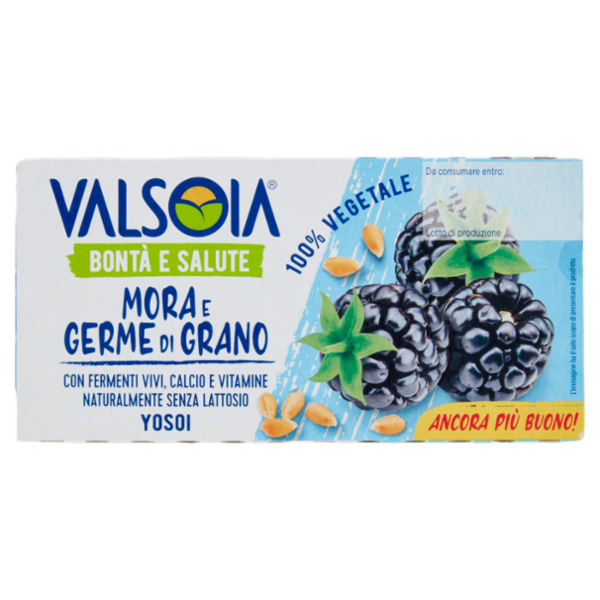 Valsoia Bontà e Salute Yosoi Mora e Germe di Grano 2 x 125 g