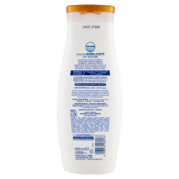 Leocrema Crema Corpo Burro di Karité 400 ml