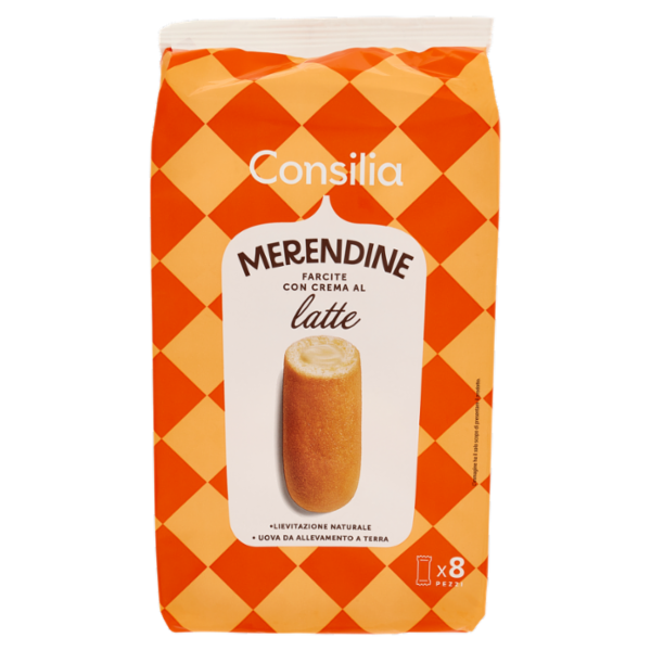 Consilia Merendine Farcite con Crema al Latte 8x35 g