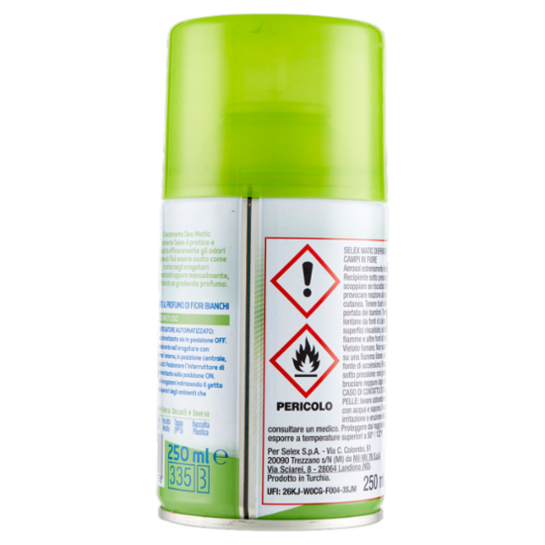 Selex Casa Bella Deodorante Ambiente per Erogatore Automatizzato Ricarica Fiori Bianchi 250 ml
