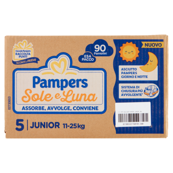 Pampers Sole e Luna Junior 90 pz