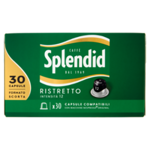 Splendid Ristretto 12 - 30 Capsule Caffè Compatibili Con Macchine Nespresso*® Original 156g