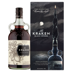 The Kraken Black Spiced 70 Cl & Kraken Deterring Candle 1 Pz