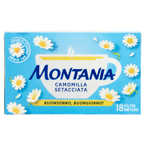 Montania Camomilla Setacciata 18 Filtri Infuso 31,5 g