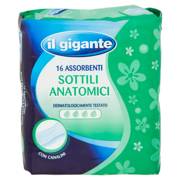 IL GIGANTE Assorbenti Sottili Anatomici 16 pz