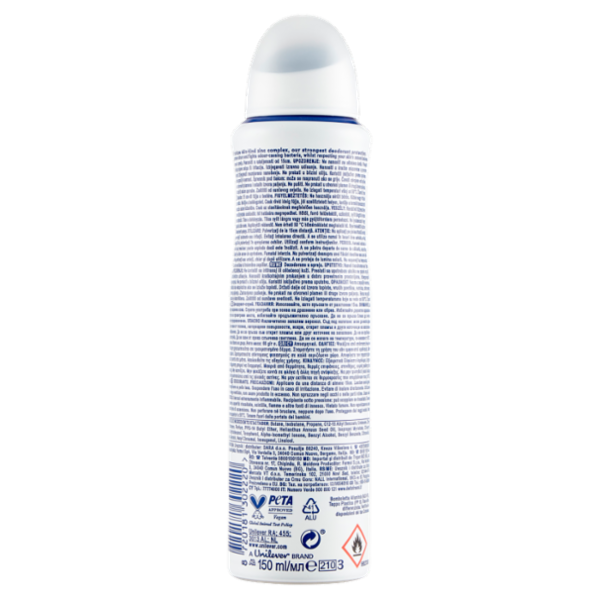 Dove 0% Aluminium Salts Original Deodorant 150 ml