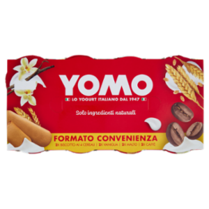 Yomo Biscotto Ai 4 Cereali, Vaniglia, Malto, Caffè 8 x 125 g