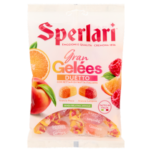 Sperlari Gran Gelées Duetto Arancia-Pesca, Arancia-Lampone 150 g