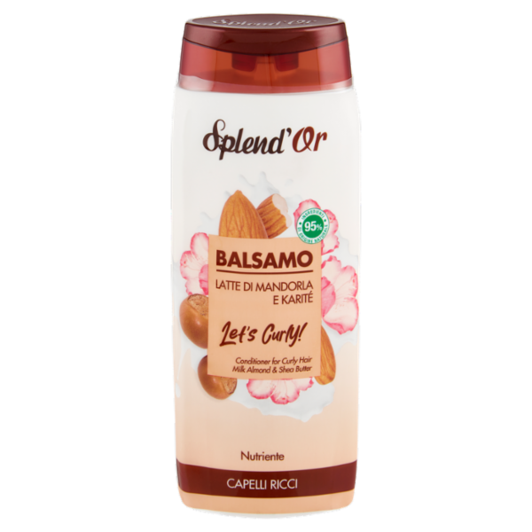 Splend'Or Balsamo Latte di Mandorla e Karité Let's Curly! Nutriente 300 mL