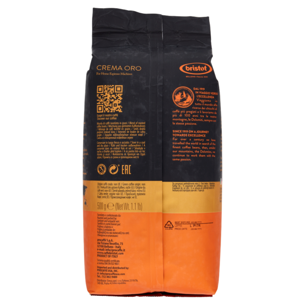 bristot Crema Oro Caffè in Grani 500 g