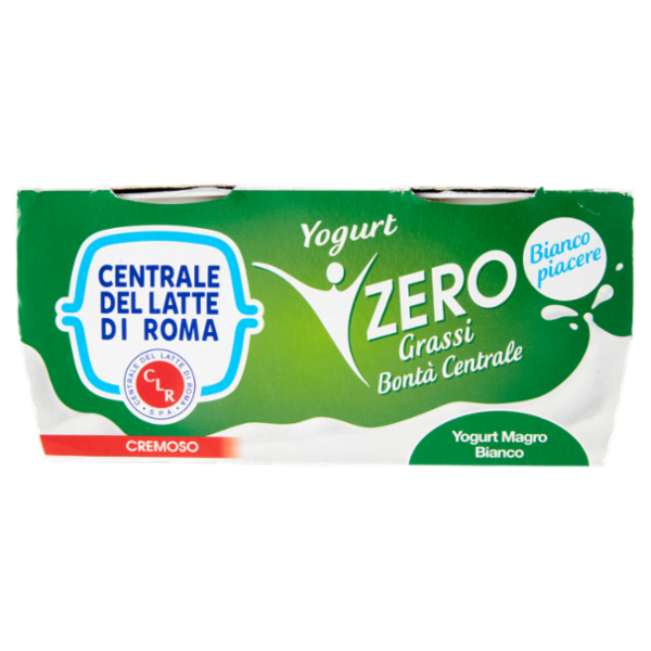 Centrale del Latte di Roma Zero Grassi Yogurt Magro Bianco 2 x 125 g