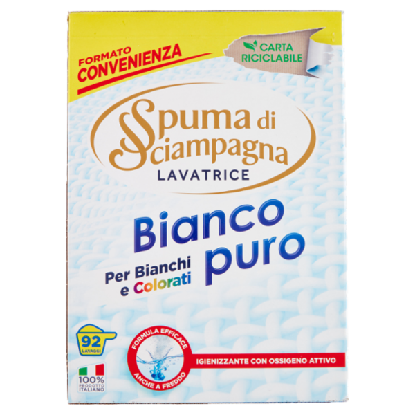 Spuma di Sciampagna Bianco puro Lavatrice 4140 g