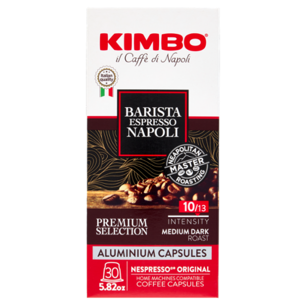 Kimbo Barista Espresso Napoli Capsule Compatibili con Macchine Nespresso* Original 30 x 5,5 g
