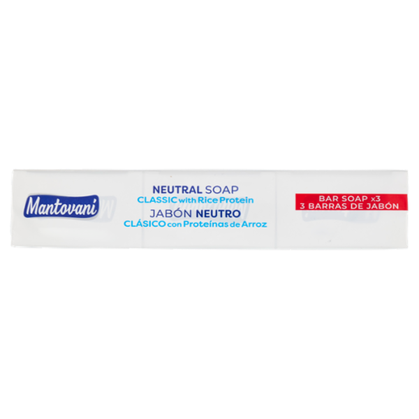Mantovani Sapone Neutro Classico con Proteine del Riso 3 x 90 g