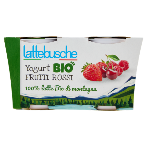 lattebusche Yogurt Bio Frutti Rossi 2 x 125 g