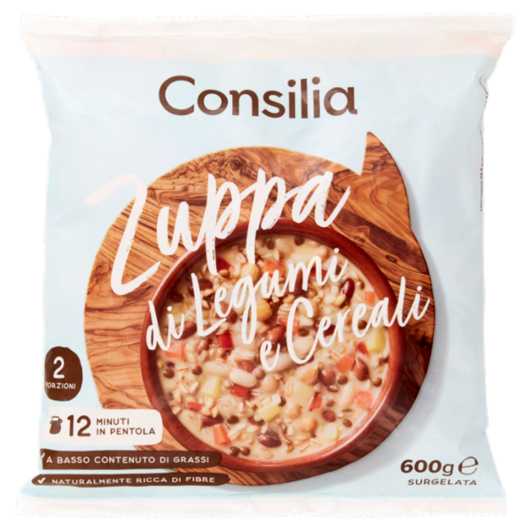Consilia Zuppa di Cereali e Legumi Surgelata 600 g