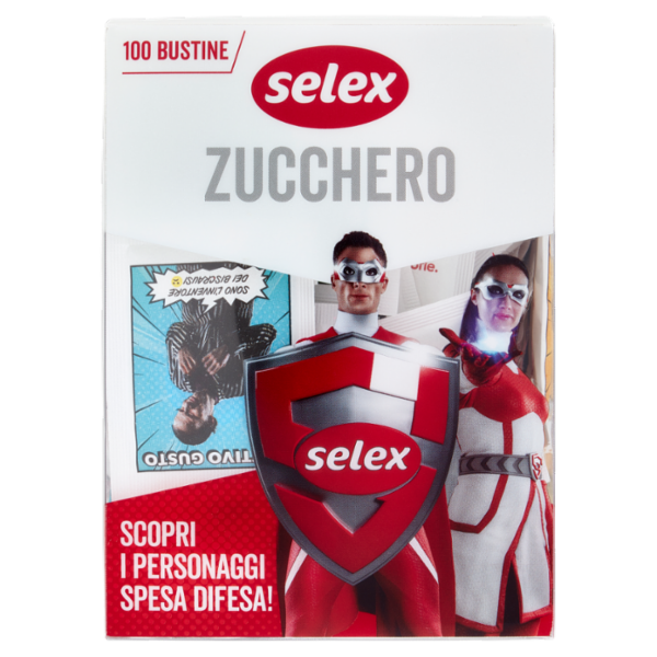 Selex Zucchero Bianco 100 Bustine da 4 g