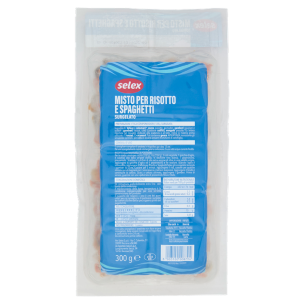 Selex Misto Mare per Risotto e Spaghetti Surgelato 300 g