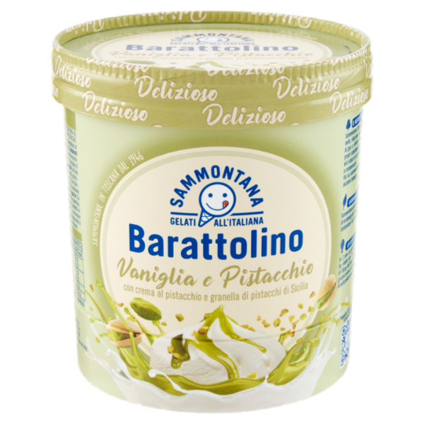Sammontana Barattolino Delizioso Vaniglia e Pistacchio 500 g