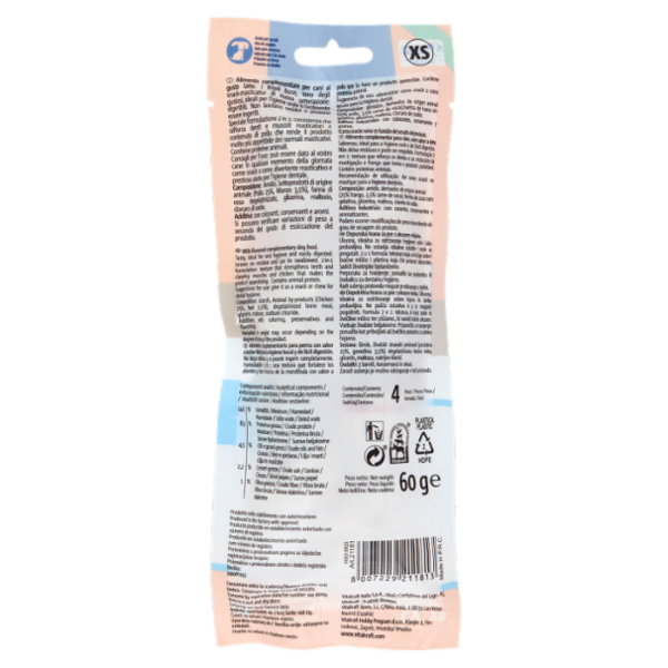 Vitakraft Royal bone Gusto latte XS 4 Pezzi 60 g