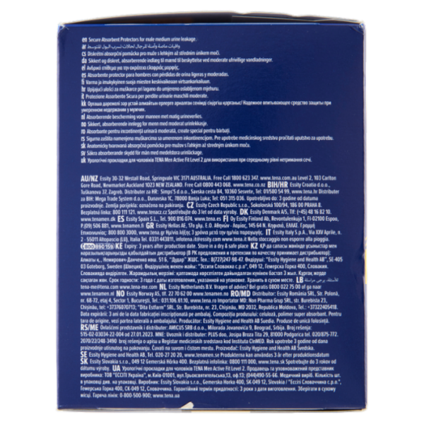 Tena Men Active Fit Absorbent Protector Level 2 10 pz