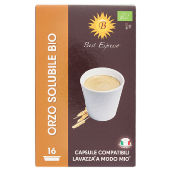 Best Espresso Orzo Solubile Bio 16 Capsule Compatibili Lavazza* A Modo Mio* 48 g