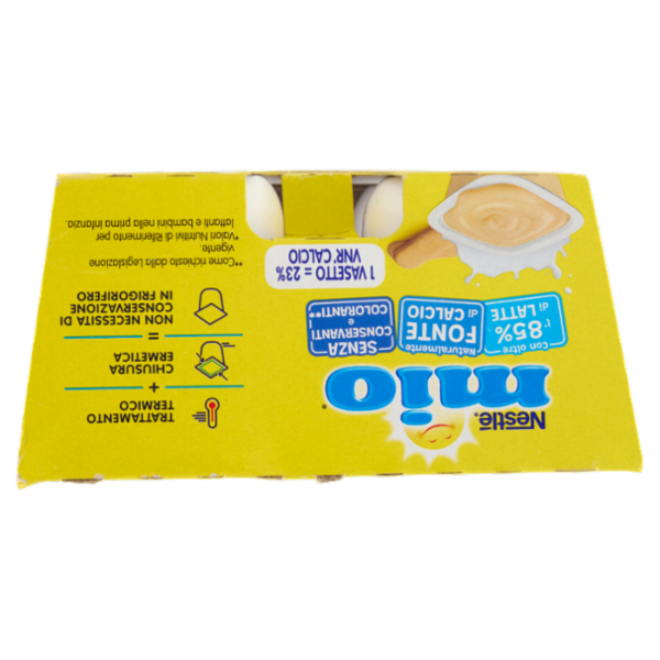 NESTLÉ MIO Merenda al Latte Biscotto 4 Vasetti da 100g