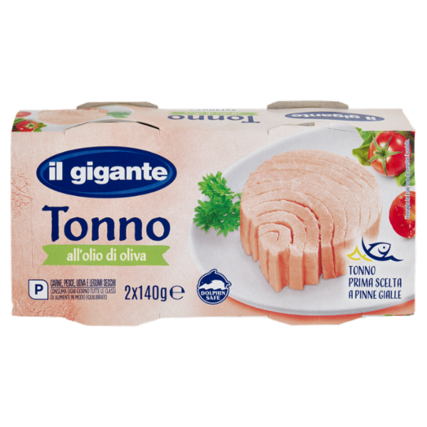IL GIGANTE Tonno all'olio di oliva 2 x 140 g