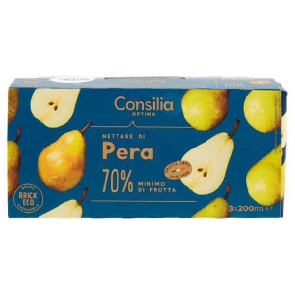 Consilia Optima Nettare di Pera 70% Frutta 3x200 ml