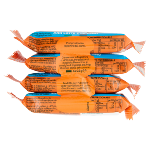 Plasmon la Merendina al Latte 4 x 22 g