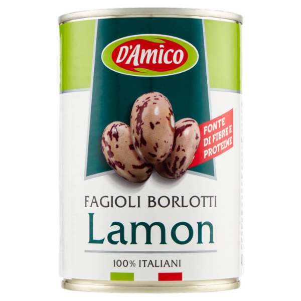 D'Amico Fagioli Borlotti Lamon 400 g