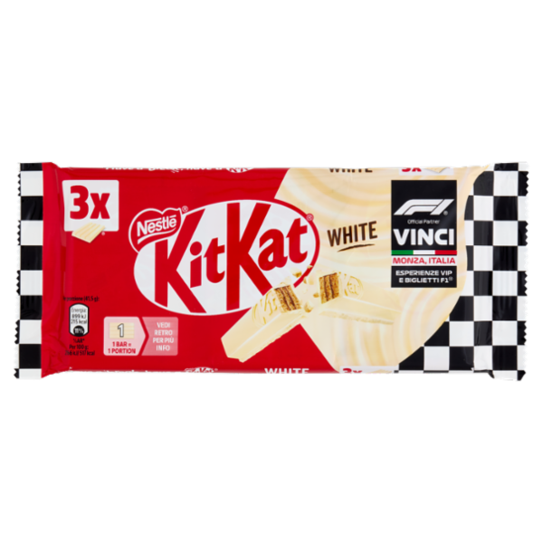 KITKAT White Wafer con copertura Bianca 3 Snack da 41,5g