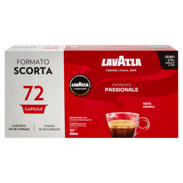 Lavazza A Modo Mio Espresso Passionale 72 capsule 540g