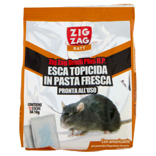 Zig Zag Ratt Brodi Plus H.P. Esca Topicida in Pasta Fresca 150 g