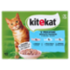 Kitekat Pescatore Cibo Umido Gatto in Gelatina con Salmone, con Pesce bianco, con Merluzzo 12 x 85 g