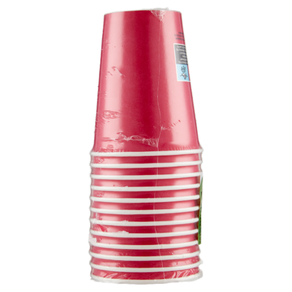 Smart Ecotable Bicchieri in Cartoncino Compostabile Fuchsia 12 pz