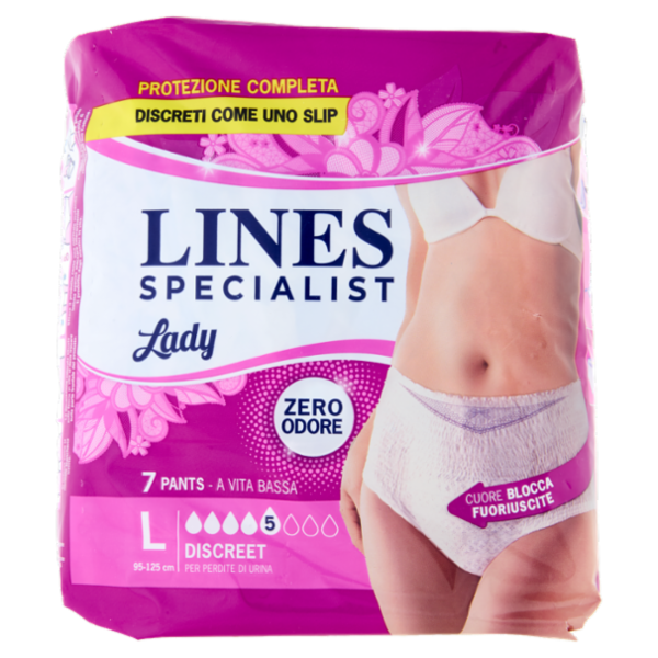 Lines Specialist Lady Pants Discreet Tg.L 7 pz