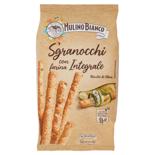 Mulino Bianco Sgranocchi Grissini Integrali con Farina Sostenibile 200g