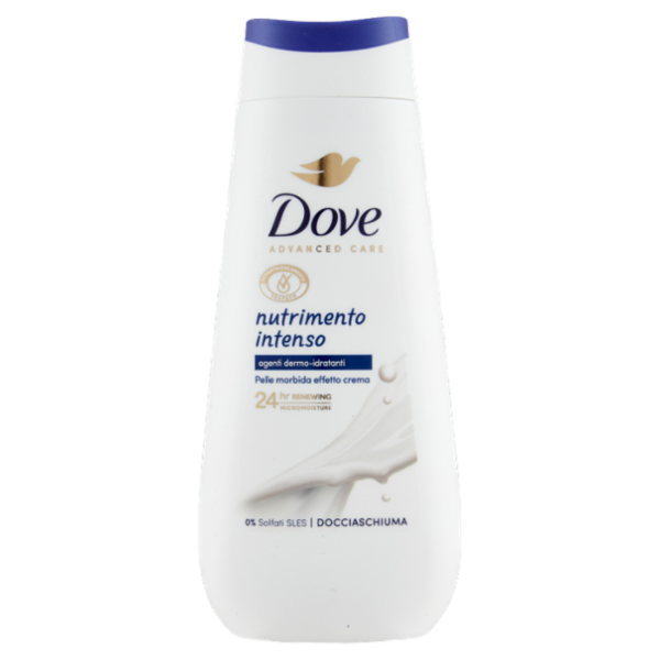 Dove Advanced Care Docciaschiuma nutrimento intenso agenti dermo-idratanti 225 ml