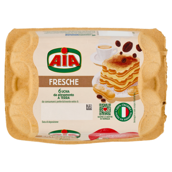 Aia Fresche 6 Uova da allevamento a Terra
