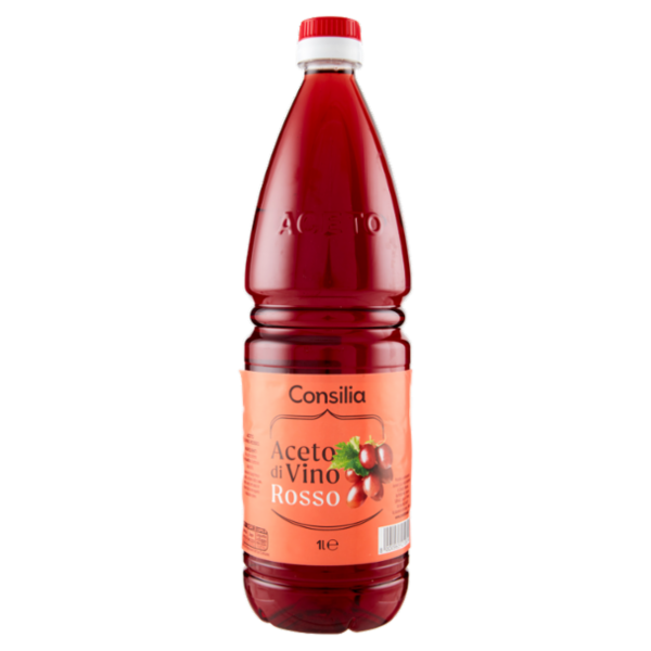 Consilia Aceto di Vino Rosso Acidità 6,0% 1 L