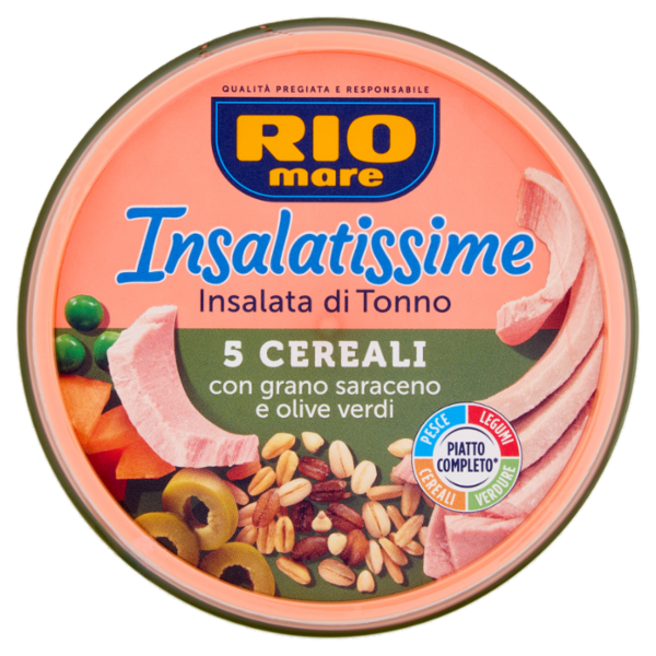 Rio mare Insalatissime Insalata di Tonno 5 Cereali con grano saraceno e olive verdi 200 g