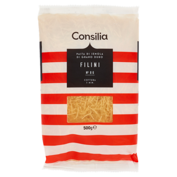 Consilia Pasta di Semola Trafilata al Teflon Filini 500 g