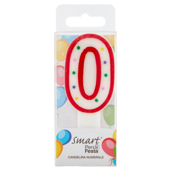 Smart PerLa Festa Candelina Numerale 0 1 pz