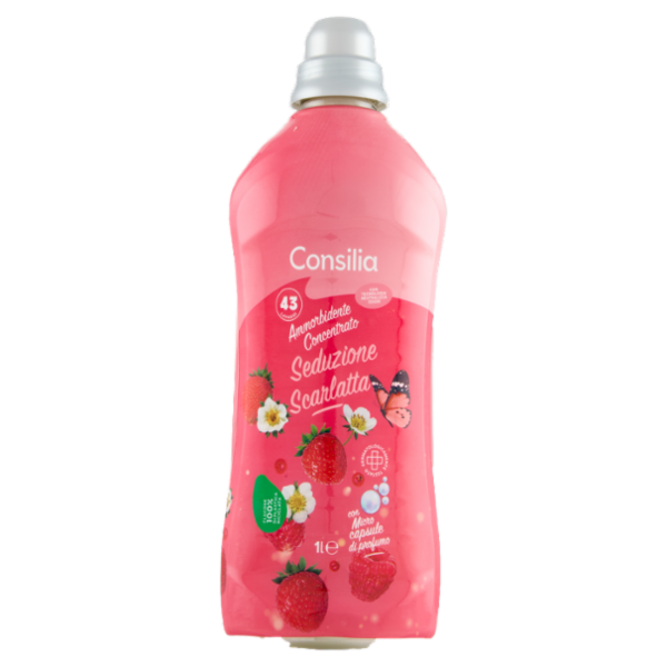 Consilia Ammorbidente Concentrato Fucsia Seduzione Scarlatta 43 lavaggi 1 L