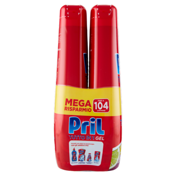 PRIL Tutto in 1 Gel Limone 2x936ml