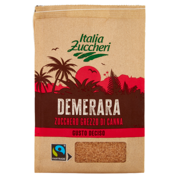 Italia Zuccheri Demerara Zucchero Grezzo di Canna 500 g