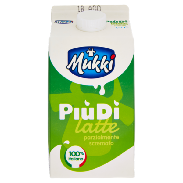 Mukki Più Dì latte parzialmente scremato 1,5 L